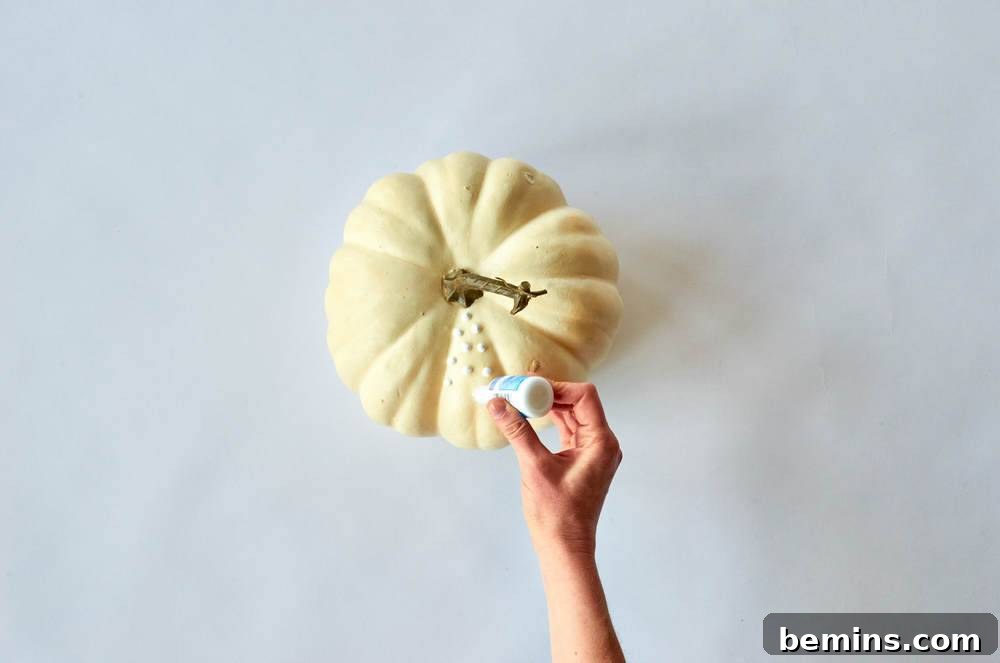 DIY your very own hobnail milk glass pumpkins