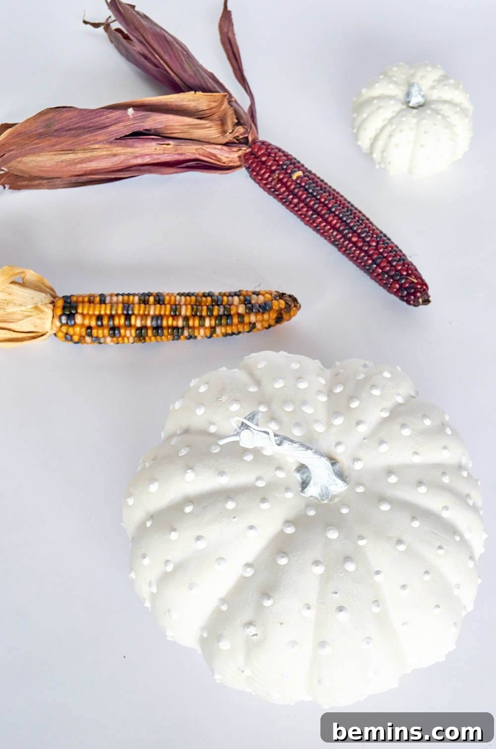 DIY your very own hobnail milk glass pumpkins