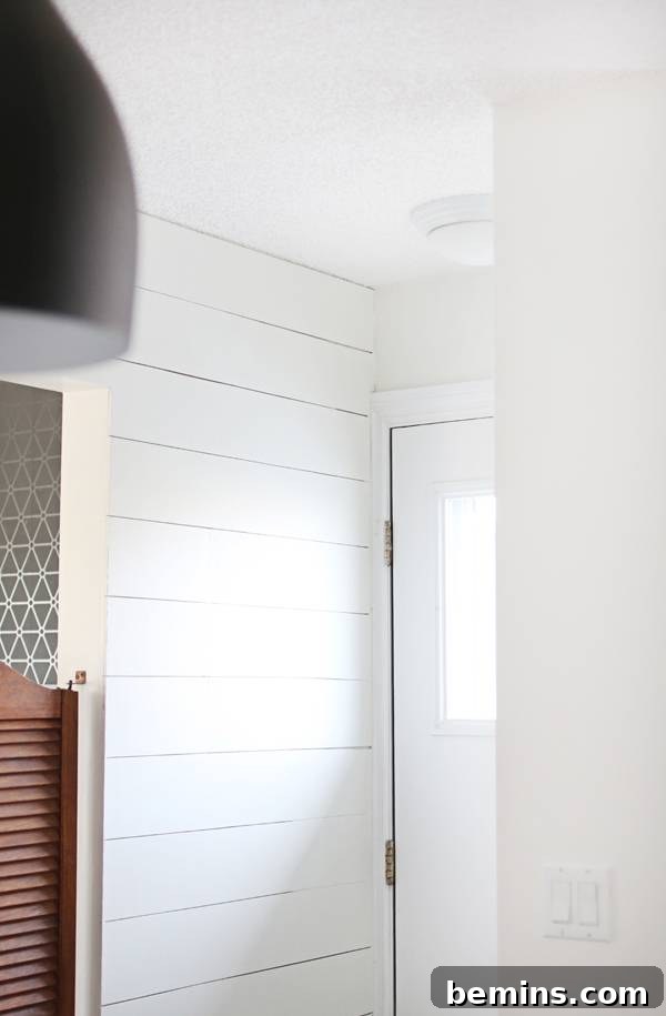 Finished Scandinavian Shiplap Kitchen
