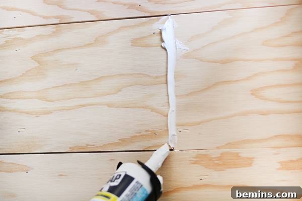 Caulking Shiplap Seams