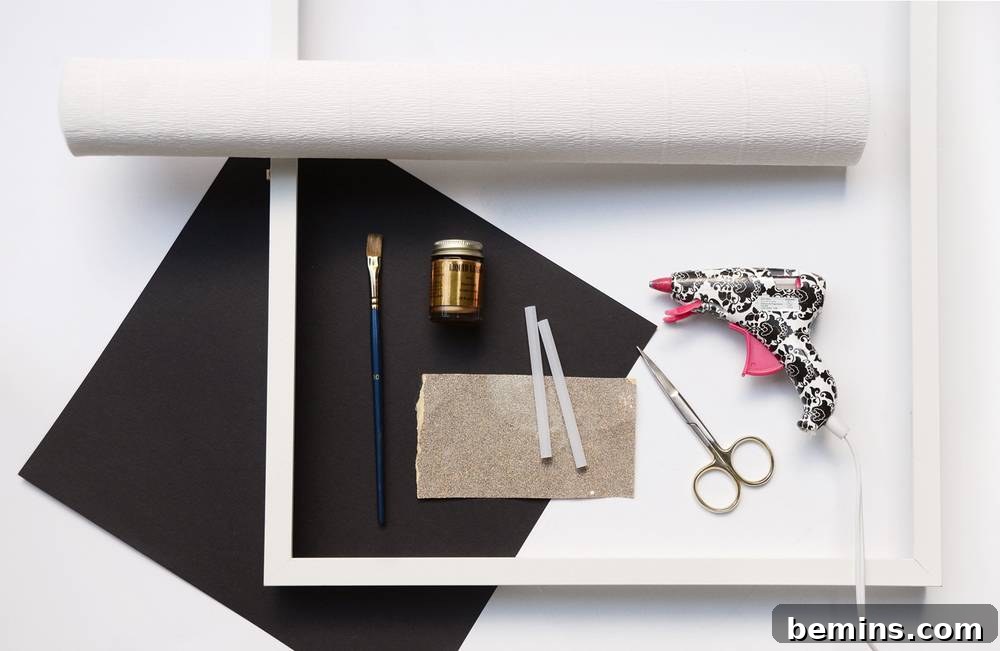 IKEA Frame Fright: Crafting a Chic Halloween Wreath 4 Materials for DIY Halloween Wreath