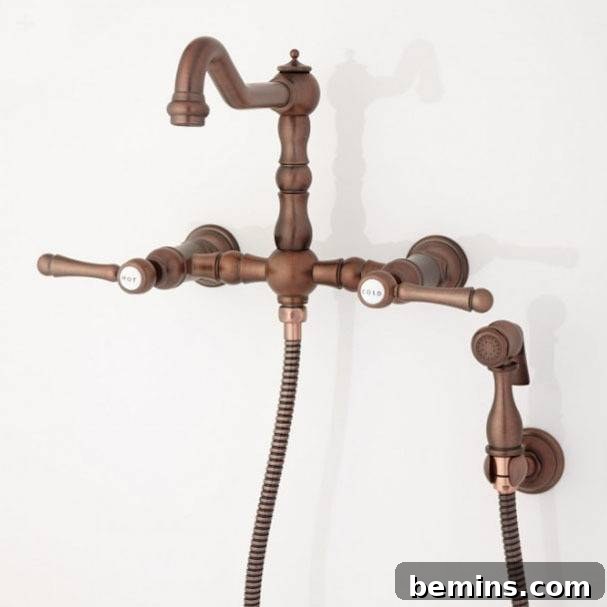 Bronze Kitchen Faucet Details