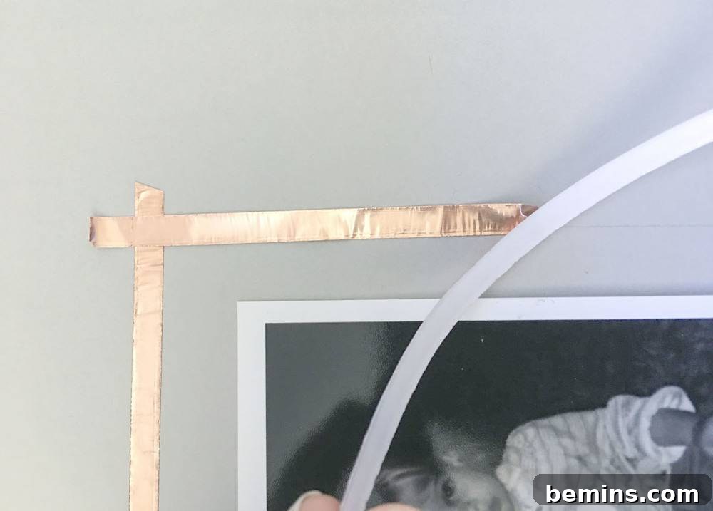 Applying the Copper Foil Tape
