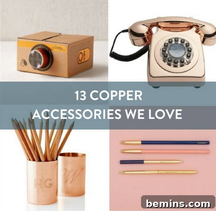 Copper Office Decor Inspiration