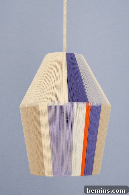 Elegant Woven Pendant Lampshade Design