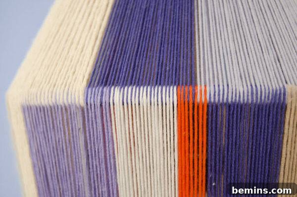 Close-up View of Woven Pendant Lamp Details