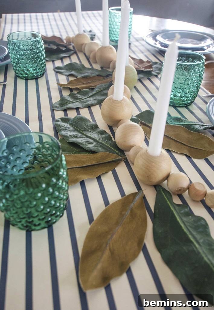 Stylish Home Decor with DIY Wooden Bead Candle Holder