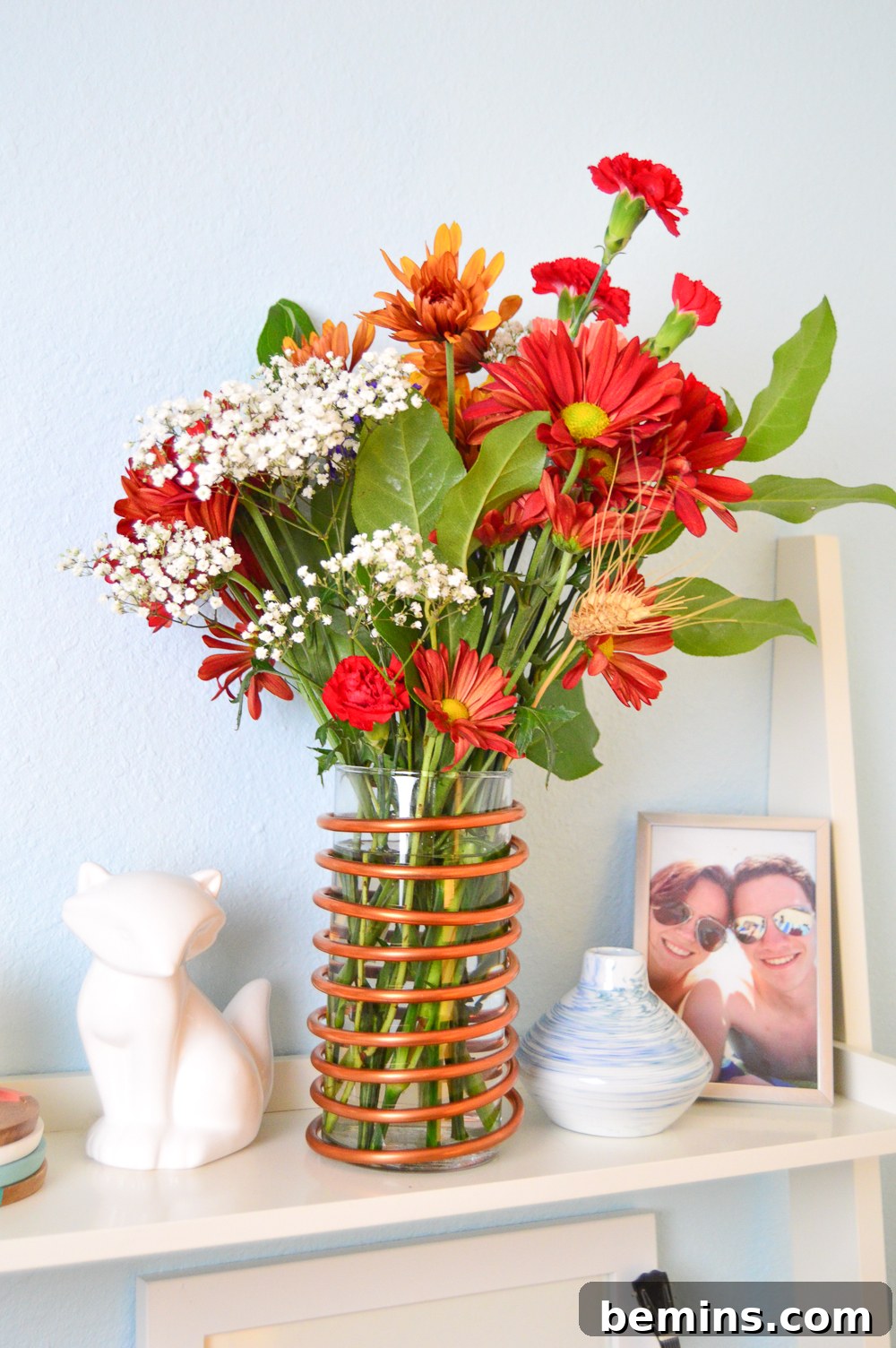 DIY Copper Wrapped Vase