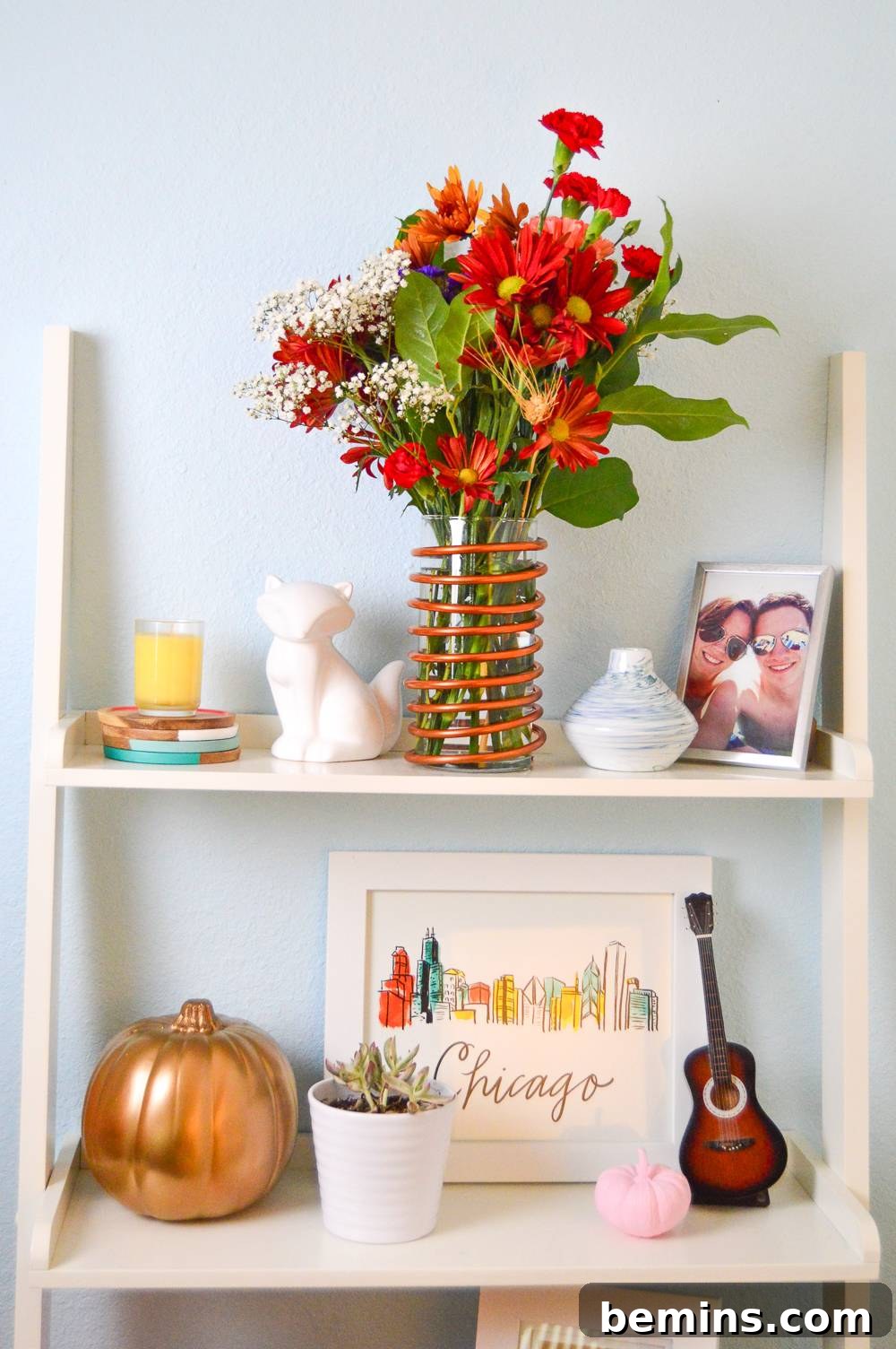 DIY Copper Wrapped Vase