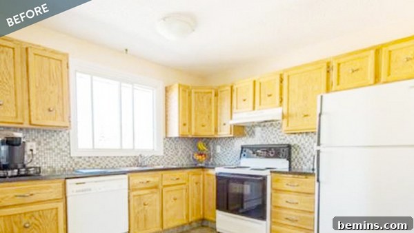 Before: A Stale and Dated Kitchen
