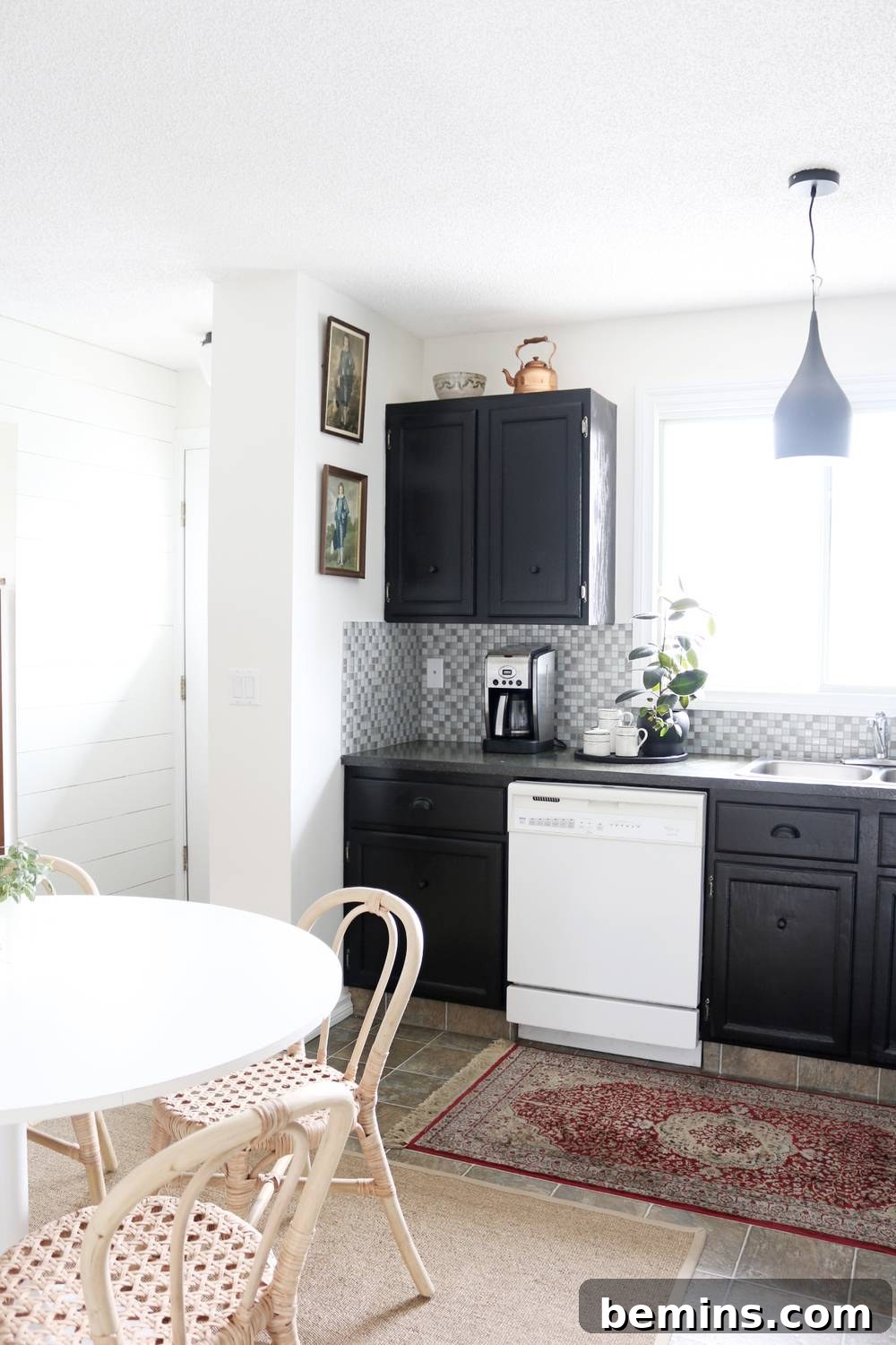 After: Built-In Bench for Seating and Storage