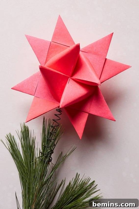30 Dazzling Christmas Tree Toppers: Buy or DIY 15 Origami Christmas Tree Star