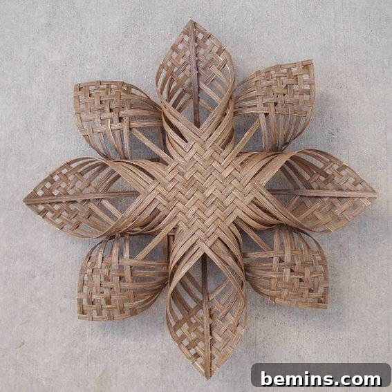 30 Dazzling Christmas Tree Toppers: Buy or DIY 20 Basket Woven Snowflake Christmas Tree Topper