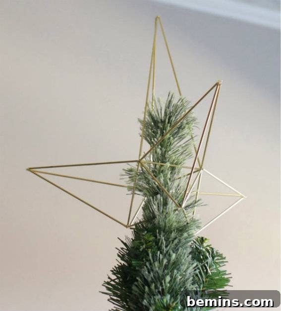 30 Dazzling Christmas Tree Toppers: Buy or DIY 3 DIY Himmeli Christmas Tree Topper