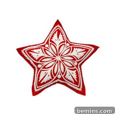 Felt Scandinavian Star Christmas Tree Topper