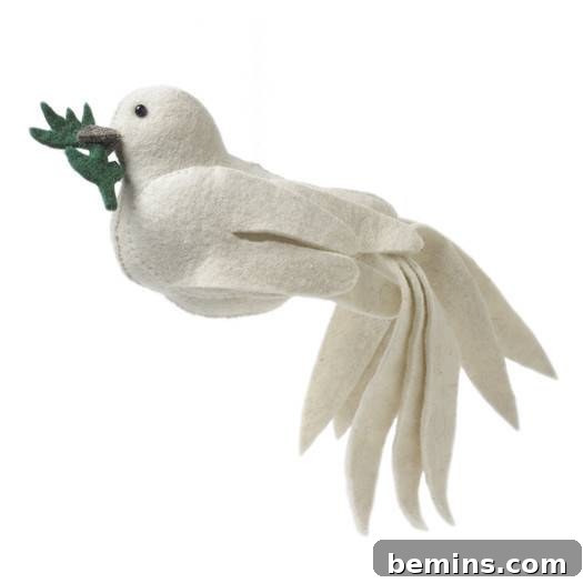 30 Dazzling Christmas Tree Toppers: Buy or DIY 28 Felt Dove Christmas Tree Topper