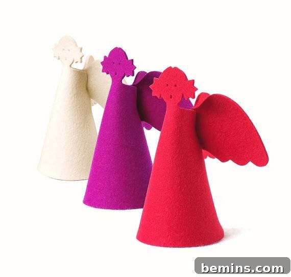 30 Dazzling Christmas Tree Toppers: Buy or DIY 31 Minimalist Felt Angel Christmas Tree Topper